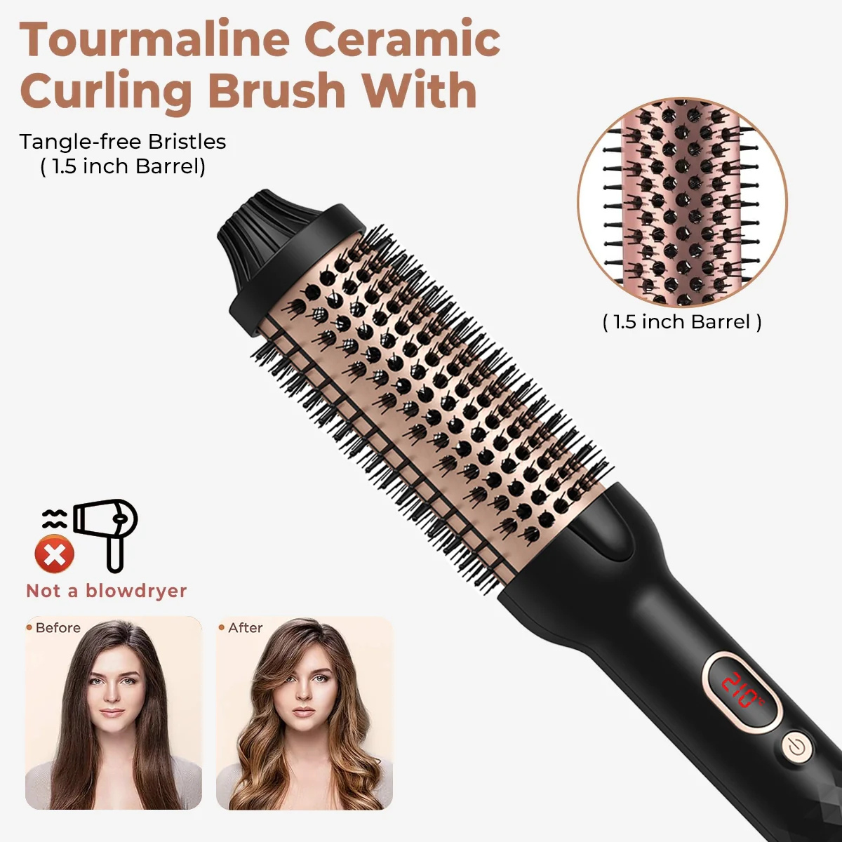 3-in-1 Negative Ion Thermal Brush