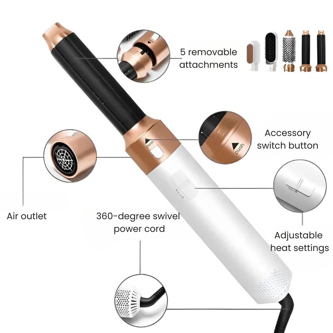 AirStyler 5-in-1 Curling Iron Set